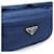 Borsa a Tracolla Prada Triangle in Nylon Nero Blu - vista 9