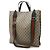 Borsa tote/ a spalla GG Supreme morbida GUCCI Nero Beige - vista 3