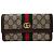 Cartera Larga Continental GG Gucci Castaño Negro