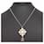 Collana in strass Chanel Coco Mark Argento - vista 3