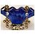 Magnifici orecchini DOLCE & GABBANA dorati con croce barocca e swarovski - vista 12
