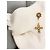 Magnifici orecchini DOLCE & GABBANA dorati con croce barocca e swarovski - vista 4