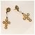 Magnifici orecchini DOLCE & GABBANA dorati con croce barocca e swarovski - vista 6
