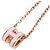 Hermès Collana Pendente Mini Pop H HERMES Rosa D'oro - vista 5