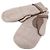 Hermès Lionel Kaschmir Strickhandschuhe aus Hirschleder Beige