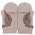 Hermès Lionel Kaschmir Strickhandschuhe aus Hirschleder Beige - Ansicht 3