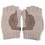 Hermès Lionel Kaschmir Strickhandschuhe aus Hirschleder Beige - Ansicht 5