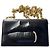 Clutch a Catena con Bocca Moldata Schiaparelli Nero Rosa - vista 12