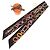 Foulard in seta nera Hermès Twilly Do Re Boucles Nero Multicolore