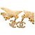 Orecchini in metallo dorato con strass a forma di aquila Coco Mark di Chanel D'oro - vista 4