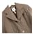 Giacca in pelle di cervo equestre Hermès trapuntata taupe  - vista 3