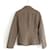 Giacca in pelle di cervo equestre Hermès trapuntata taupe  - vista 4