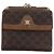 Céline Portafoglio in tela Macadam CELINE PVC 2 pezzi Marrone Beige Auth ti3905 - vista 2