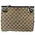 Borsa a Spalla GG Canvas GUCCI Beige Marrone Argento 120841 Auth am11410 - vista 3