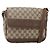Gucci Borsa a Spalla GG Supreme PVC Beige Oro 001 116 0925 Auth 175362 D'oro