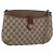 GUCCI GG Supreme Web Sherry Line Tasche aus PVC Beige Gold 904 02 026 Auth ka4002 Golden