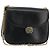 Borsa a spalla in pelle Gucci nera e oro Auth 175138 Nero D'oro