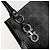Borsa Tote Gancini in pelle nera e argento di Salvatore Ferragamo Auth 176582 Nero - vista 10