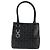 Borsa Tote Gancini in pelle nera e argento di Salvatore Ferragamo Auth 176582 Nero - vista 13