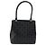 Borsa Tote Gancini in pelle nera e argento di Salvatore Ferragamo Auth 176582 Nero - vista 2