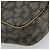 SAINT LAURENT Borsa a Spalla in Tela PVC Grigia Auth 176612 Marrone - vista 16