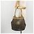 SAINT LAURENT Borsa a Spalla in Tela PVC Grigia Auth 176612 Marrone - vista 21