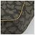 SAINT LAURENT Borsa a Spalla in Tela PVC Grigia Auth 176612 Marrone - vista 9