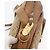 Gucci Borsa a spalla Micro GG Supreme PVC Beige Oro Auth 175309 D'oro - vista 9
