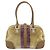 Gucci Borsa Boston Horsebit in velluto oro beige 145770 Auth 176490V D'oro - vista 2