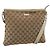Borsa a Spalla GG Canvas Gucci Beige Oro 388924 Auth 175206 D'oro