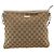 Borsa a Spalla GG Canvas Gucci Beige Oro 388924 Auth 175206 D'oro - vista 2