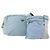 PRADA Schultertasche Nylon 2 Set Hellblau Auth YKZ1188