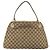 Borsa a mano GG Canvas Gucci Beige Oro 121023 Auth 175393 D'oro - vista 2