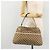 Borsa a mano GG Canvas Gucci Beige Oro 121023 Auth 175393 D'oro - vista 24