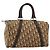 Borsa a mano in tela Trotter Christian Dior oro marrone Auth 175135 D'oro
