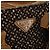 PRADA Borsa a mano in tela marrone argento Auth 175566A - vista 17