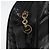 Bolso de Hombro Vala de Cuero Negro y Dorado Salvatore Ferragamo Auth ka4001 - vista 10