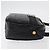 Bolso de Hombro Vala de Cuero Negro y Dorado Salvatore Ferragamo Auth ka4001 - vista 3