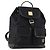 MCM Vicetos Logogram Rucksack Canvas Schwarz Gold Auth INZ047 Golden
