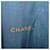 Sciarpa CHANEL in lana e seta blu navy CC Auth 174639A  - vista 11