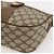 Borsa a Spalla Gucci GG Supreme Web Sherry Line PVC Beige Oro Auth 175956 D'oro - vista 14
