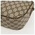 Borsa a Spalla Gucci GG Supreme Web Sherry Line PVC Beige Oro Auth 175956 D'oro - vista 16