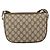 Borsa a Spalla Gucci GG Supreme Web Sherry Line PVC Beige Oro Auth 175956 D'oro - vista 2
