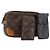 LOUIS VUITTON Clutch Monogram Damier Graphite 3 Pezzi LV Auth BA12165 Damier ebene