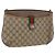 Borsa Gucci GG Supreme Web Sherry Line in PVC beige, oro e rosso 904 02 026 Auth BA12127 D'oro