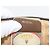 Borsa Gucci GG Supreme Web Sherry Line in PVC beige, oro e rosso 904 02 026 Auth BA12127 D'oro - vista 12