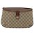 Borsa Gucci GG Supreme Web Sherry Line in PVC beige, oro e rosso 904 02 026 Auth BA12127 D'oro - vista 13
