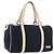Borsa Boston FENDI in tela blu navy argento autentica ti3849
