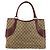 GUCCI GG Canvas Tote Bag Beige Silber 113016 Auth 175746 - Ansicht 2