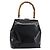 Borsa a Mano GUCCI Bamboo Smalto Nero Argento 000 781 0295 Auth 176588